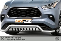 Frontschutzbügel breit Unterbodenschutz für Toyota Highlander 2021- 70mm Gutachten