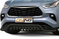 Frontschutzbügel breit Unterbodenschutz für Toyota Highlander 2021- schwarz 70mm Edelstahl mit Gutachten