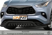 Frontschutzbügel breit Unterbodenschutz für Toyota Highlander 2021- schwarz 70mm Edelstahl mit Gutachten