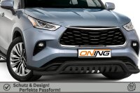 Frontschutzbügel breit Unterbodenschutz für Toyota Highlander 2021- schwarz 70mm Edelstahl mit Gutachten