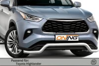 Frontschutzbügel breit für Toyota Highlander 2021- 70mm Gutachten