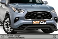 Frontschutzbügel breit für Toyota Highlander 2021- schwarz 70mm Edelstahl mit Gutachten