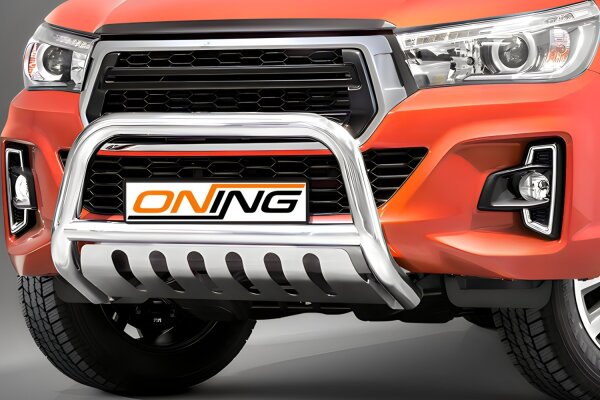 Frontschutzbügel mit Unterfahrschutz für Toyota Hilux 2018-2021 70mm Gutachten