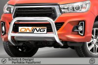 Frontschutzbügel mit Querstreben für Toyota Hilux 2018-2021 70mm Gutachten