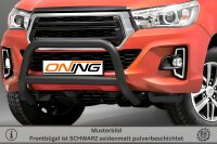 Frontschutzbügel mit Querstreben für Toyota Hilux 2018-2021 schwarz 70mm Edelstahl mit Gutachten