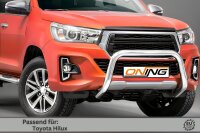 Frontschutzbügel für Toyota Hilux 2018-2021 70mm Gutachten Edelstahl