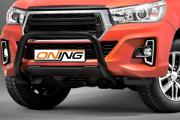 Frontschutzbügel für Toyota Hilux 2018-2021 schwarz 70mm Edelstahl mit Gutachten