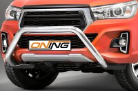 Frontschutzbügel für Toyota Hilux 2018-2021 76mm Gutachten Edelstahl