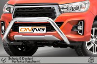 Frontschutzbügel für Toyota Hilux 2018-2021 76mm Gutachten Edelstahl