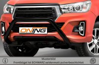 Frontschutzbügel für Toyota Hilux 2018-2021 schwarz 76mm Edelstahl mit Gutachten