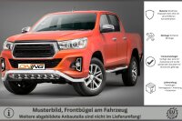 Frontschutzbügel breit Unterbodenschutz für Toyota Hilux 2018-2021 70mm Gutachten