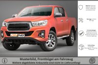 Frontschutzbügel breit Unterbodenschutz für Toyota Hilux 2018-2021 schwarz 70mm Edelstahl mit Gutachten