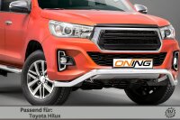 Frontschutzbügel breit für Toyota Hilux 2018-2021 70mm Gutachten Edelstahl