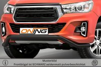 Frontschutzbügel breit für Toyota Hilux 2018-2021 schwarz 70mm Edelstahl mit Gutachten