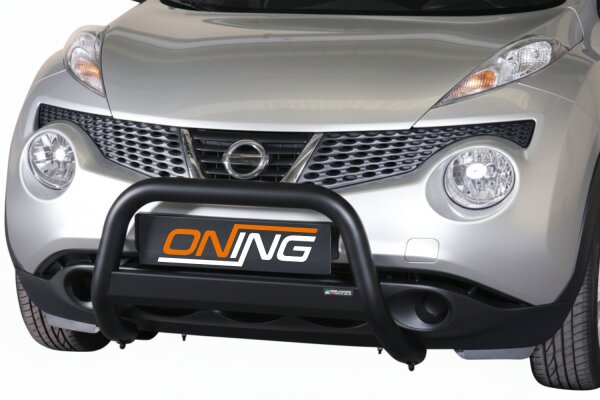Frontbügel Edelstahl schwarz für Nissan Juke F15 2010-2019 63mm mit Gutachten