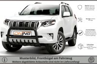Frontschutzbügel mit Unterfahrschutz für Toyota Land Cruiser 150 (J15) 2017- schwarz 70mm Edelstahl mit Gutachten