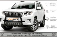 Frontschutzbügel mit Unterfahrschutz für Toyota Land Cruiser 150 (J15) 2017- schwarz 70mm Edelstahl mit Gutachten