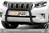 Frontschutzbügel für Toyota Land Cruiser 150 (J15) 2017- schwarz 70mm Edelstahl mit Gutachten