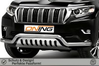 Frontschutzbügel breit Unterbodenschutz für Toyota Land Cruiser 150 (J15) 2017- 70mm Gutachten