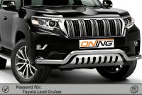 Frontschutzbügel breit Unterbodenschutz für Toyota Land Cruiser 150 (J15) 2017- 70mm Gutachten