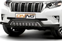 Frontschutzbügel breit Unterbodenschutz für Toyota Land Cruiser 150 (J15) 2017- schwarz 70mm Edelstahl mit Gutachten