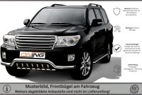 Frontschutzbügel breit Unterbodenschutz für Toyota Land Cruiser V8 (J20) 2012-2016 76mm Gutachten