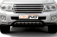 Frontschutzbügel breit Unterbodenschutz für Toyota Land Cruiser V8 (J20) 2012-2016 schwarz 76mm Edelstahl mit Gutachten