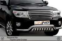 Frontschutzbügel breit Unterbodenschutz für Toyota Land Cruiser V8 (J20) 2012-2016 76mm Gutachten