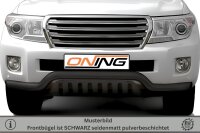 Frontschutzbügel breit Unterbodenschutz für Toyota Land Cruiser V8 (J20) 2012-2016 schwarz 76mm Edelstahl mit Gutachten