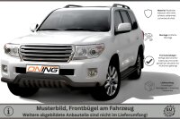 Frontschutzbügel breit Unterbodenschutz für Toyota Land Cruiser V8 (J20) 2012-2016 schwarz 76mm Edelstahl mit Gutachten