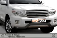Frontschutzbügel breit für Toyota Land Cruiser V8 (J20) 2012-2016 schwarz 76mm Edelstahl mit Gutachten