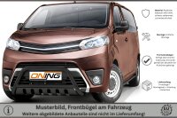 Frontschutzbügel mit Unterfahrschutz für Toyota ProAce Verso 2016-2024 schwarz 60mm Edelstahl Gutachten