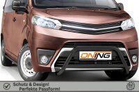 Frontschutzbügel mit Querstreben für Toyota ProAce Verso 2016-2024 schwarz 60mm Edelstahl Gutachten
