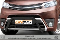 Frontschutzbügel für Toyota ProAce Verso 2016-2024 schwarz 60mm Edelstahl Gutachten