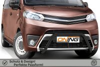 Frontschutzbügel für Toyota ProAce Verso 2016-2024 schwarz 60mm Edelstahl Gutachten