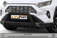 Frontschutzbügel mit Unterfahrschutz für Toyota Rav 4 (A5) 2018- schwarz 70mm Edelstahl mit Gutachten