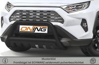 Frontschutzbügel mit Unterfahrschutz für Toyota Rav 4 (A5) 2018- schwarz 70mm Edelstahl mit Gutachten