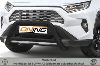 Frontschutzbügel mit Querstreben für Toyota Rav 4 (A5) 2018- schwarz 70mm Edelstahl mit Gutachten