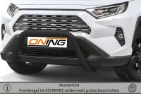 Frontschutzbügel für Toyota Rav 4 (A5) 2018- schwarz 70mm Edelstahl mit Gutachten