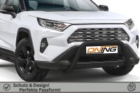 Frontschutzbügel für Toyota Rav 4 (A5) 2018- schwarz 70mm Edelstahl mit Gutachten
