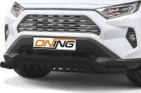 Frontschutzbügel breit Unterbodenschutz für Toyota Rav 4 (A5) 2018- schwarz 70mm Edelstahl mit Gutachten breit
