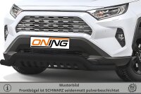 Frontschutzbügel breit Unterbodenschutz für Toyota Rav 4 (A5) 2018- schwarz 70mm Edelstahl mit Gutachten breit