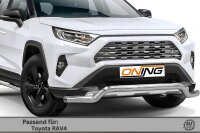 Frontschutzbügel breit für Toyota Rav 4 (A5) 2018- 70mm Gutachten Edelstahl