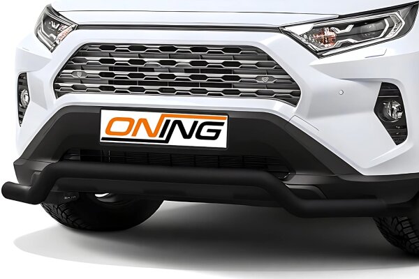 Frontschutzbügel breit für Toyota Rav4 (A5) 2018- schwarz 70mm Edelstahl mit Gutachten