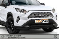 Frontschutzbügel breit für Toyota Rav4 (A5) 2018- schwarz 70mm Edelstahl mit Gutachten