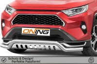 Frontschutzbügel breit Unterbodenschutz für Toyota Rav 4 Plug-In Hybrid (A5) 2020- 70mm Gutachten