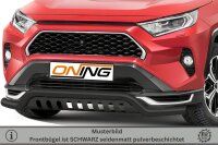 Frontschutzbügel breit Unterbodenschutz für Toyota Rav 4 Plug-In Hybrid (A5) 2020- schwarz 70mm Edelstahl mit Gutachten