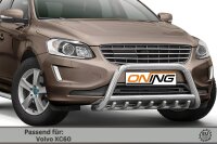 Frontschutzbügel mit Unterfahrschutz für Volvo XC60 2014-2017 60mm Gutachten