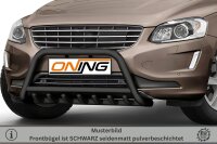 Frontschutzbügel mit Unterfahrschutz für Volvo XC60 2014-2017 schwarz 60mm Edelstahl mit Gutachten