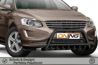 Frontschutzbügel mit Unterfahrschutz für Volvo XC60 2014-2017 schwarz 60mm Edelstahl mit Gutachten